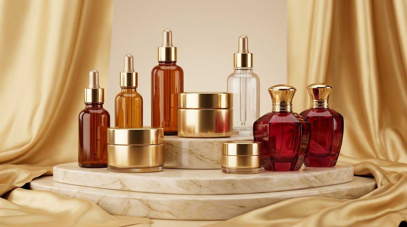 Cosmetica International luxury skincare, serum, and perfume collection