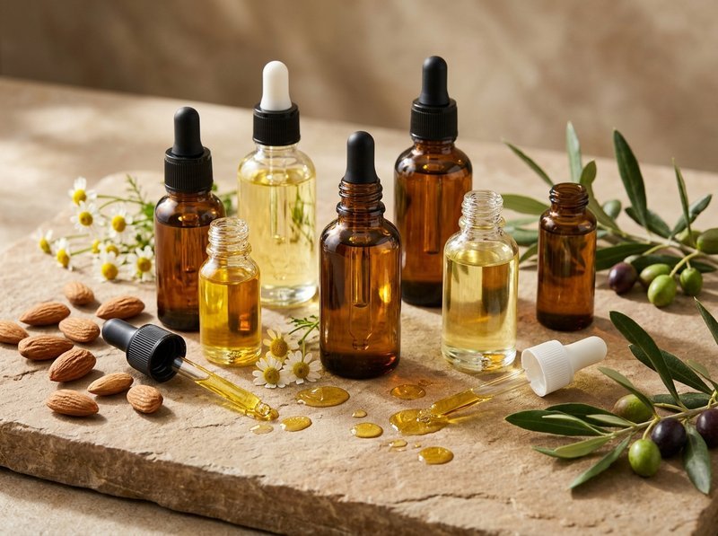 Natural botanical oils, sweet almond, olive, and chamomile elixirs